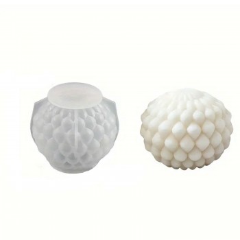 Silikon Kalıp Yuvarlak Mum Taş Tozu Su Damlası Mum Kalıbı