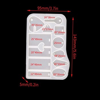 Silikon Çoklu Kalp Ve Anahtar Kolye Kalıbı Silikon Çoklu Kalp Ve Anahtar Kolye Kalıbı