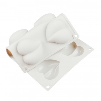 Silikon Kek Kalıp Çikolata Bombeli Desenli Kalp Kalıbı Mum Şeker Ham. Taş Tozu Kalıbı 8 Li Silikon Kek Kalıp Çikolata Bombeli Desenli Kalp Kalıbı Mum Şeker Ham. Taş Tozu Kalıbı 8 Li