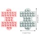 Silikon Kek Kalıp Çikolata Puzzle Şekilli Minik Puzzele Kalıbı Şeker Hamuru Jelibon Kalıbı