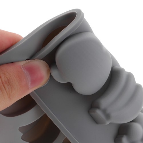 Silikon Meyve Figürleri - Çilek, Ananas, Üzüm, Muz, Elma Haribo Çikolata Ve Jelibon Kalıbı