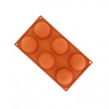 Silikon Yarım Küre Şekilli Top Çikolata Kek Kalıbı 6 lı BT008