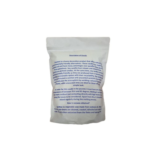 Soya Wax, Rendelenmişi Soya Mumu, Soya Mum  Doğal Mum, Soya Parafini 1000 GRM