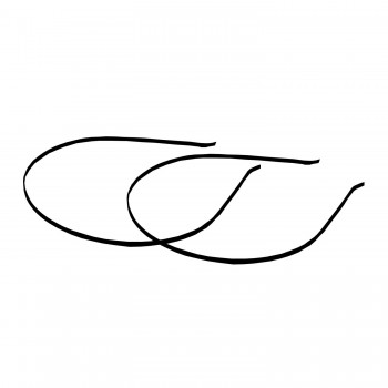 Süslenmemiş Tel Taç Metal 3 MM - 12 Adet Siyah Süslenmemiş Tel Taç Metal 3 MM - 12 Adet Siyah