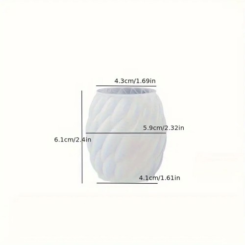 Silikon Mum Yağmur Damlası Şekilli Küçük Boy 3D Geometrik Kavisli Sütun Sabun Kalıbı Silikon Mum Yağmur Damlası Şekilli Küçük Boy 3D Geometrik Kavisli Sütun Sabun Kalıbı