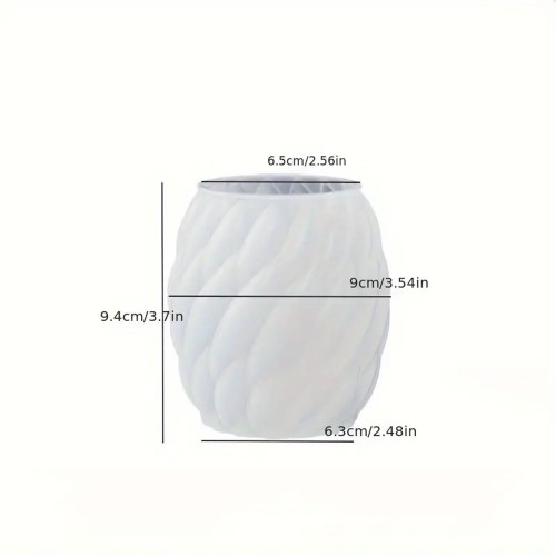 Silikon Mum Yağmur Damlası Şekilli Orta Boy 3D Geometrik Kavisli Sütun Sabun Kalıbı Silikon Mum Yağmur Damlası Şekilli Orta Boy 3D Geometrik Kavisli Sütun Sabun Kalıbı