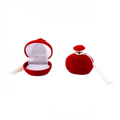 Kutu Parfum Şişe Modeli Ve Güllü - 10 Adet  Kırmızı
