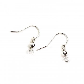 Çengelli Küpe Kancası 10 Çift - 20 Adet Gümüş Çengelli Küpe Kancası 10 Çift - 20 Adet Gümüş