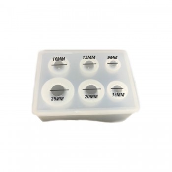 Epoksi Kalıbı  Silikon Kalıp Boncuk Modeli  6 Farklı Boy 6 lı