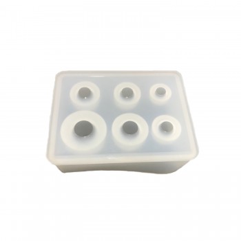 Epoksi Kalıbı  Silikon Kalıp Boncuk Modeli  6 Farklı Boy 6 lı