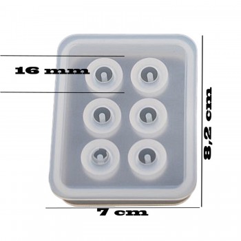 Epoksi Silikon Kalıp Boncuk Arpa Modeli 16 MM 6 LI TE163 Epoksi Silikon Kalıp Boncuk Arpa Modeli 16 MM 6 LI TE163
