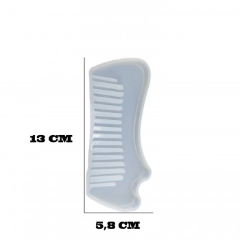 Epoksi Silikon Kalıp Dalgalı Tarak Kalıbı 13 CM 133 Epoksi Silikon Kalıp Dalgalı Tarak Kalıbı 13 CM 133