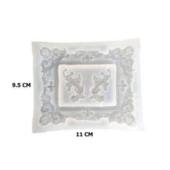 Epoksi Silikon Kalıp Fotoğraf Çerçevesi Yapraklı 9.5X11 CM Epoksi Silikon Kalıp Fotoğraf Çerçevesi Yapraklı 9.5X11 CM