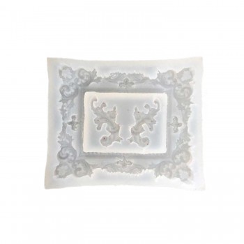 Epoksi Silikon Kalıp Fotoğraf Çerçevesi Yapraklı  9.5X11 CM