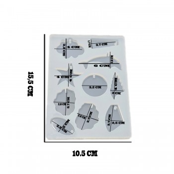 Epoksi Silikon Kalıp Onlu Kalıp Balık Ve Yıldızlı 15X10.5 CM E294 Epoksi Silikon Kalıp Onlu Kalıp Balık Ve Yıldızlı 15X10.5 CM E294