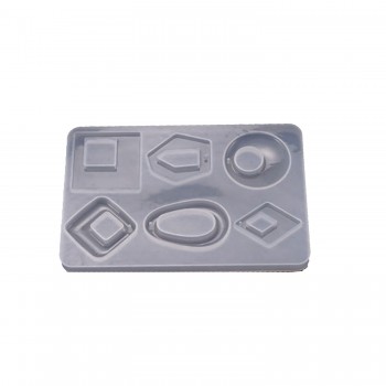 Epoksi Silikon Kalıp Ortası Açık Takı Küpe Ve Kolye 6 Lı