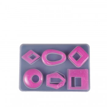 Epoksi Silikon Kalıp Ortası Açık Takı Küpe Ve Kolye 6 Lı Epoksi Silikon Kalıp Ortası Açık Takı Küpe Ve Kolye 6 Lı