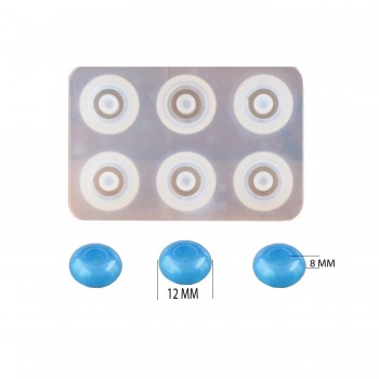 Epoksi Silikon Kalıbı Yatsı Boncuk Modeli 12 MM 6 LI Epoksi Silikon Kalıbı Yatsı Boncuk Modeli 12 MM 6 LI