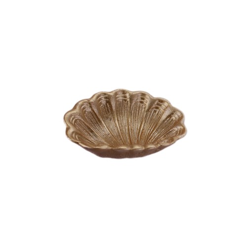 Polyester İstiridye Deniz Kabuğu Şekilli 7 CM - 25 Adet  Gold