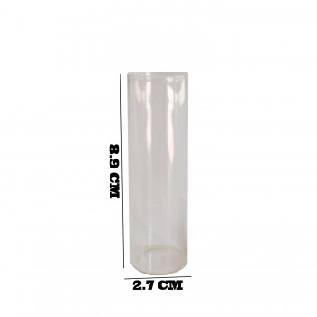 Şişe Cam Deney Tüpü Modeli Ve Jel Mumluk Şişesi  50 CC - 12 Adet