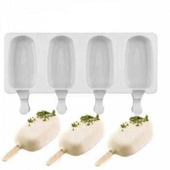 Magnum Şekilli Silikon Kalıp Dondurma Tatlı Meybuz Kalıbı 4 lü Magnum Şekilli Silikon Kalıp Dondurma Tatlı Meybuz Kalıbı 4 lü