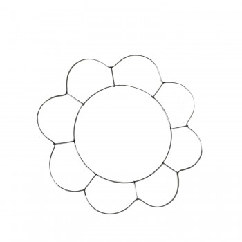 Metal Makrome Kalıbı Papatya  Model 40X40 CM