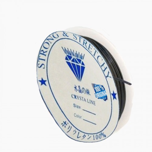 Esnek Misina İp Lastik 8 MM - 50 Metre  Siyah