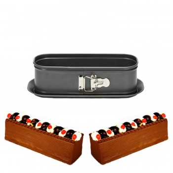 Kelepçeli Pasta Kek Kalıbı Baton Altı Çıkabilen 10X30X7 CM