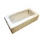 Pencereli Karton Kutu Düz Renk 20X10X5 CM  - 10 Adet Beyaz