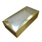 Pencereli Karton Kutu Düz Renk 20X10X5 CM  - 10 Adet Gold