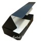 Pencereli Karton Kutu Düz Renk 20X10X5 CM  - 10 Adet Siyah