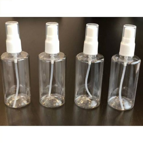 Plastik Kolonya Ve Dezenfektan  Şişesi  Kapaklı 100 CC - 10 Adet