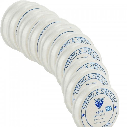 Esnek Misina İp Lastik 8 MM - 50 Metre  Şeffaf