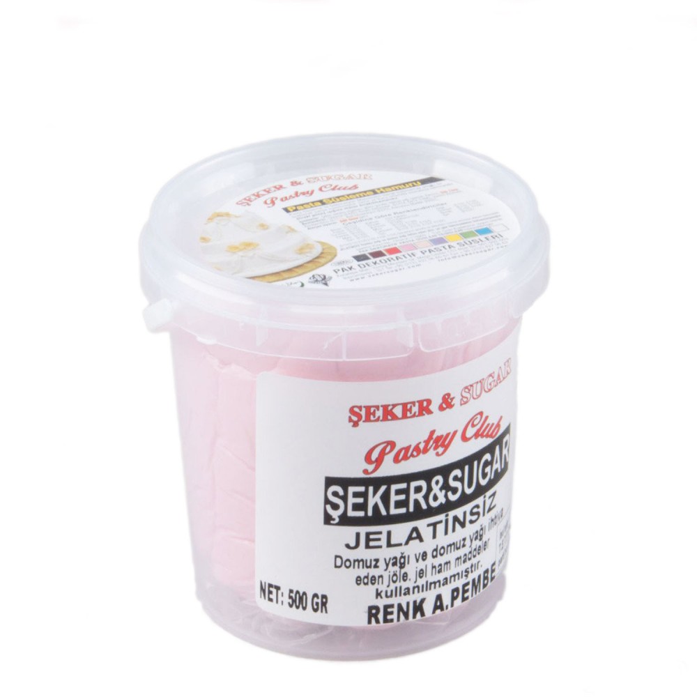 Şeker Sugar Şeker Hamuru Pasta Süsleme Hamuru 500 Gr Açık pembe ₺ 21,32