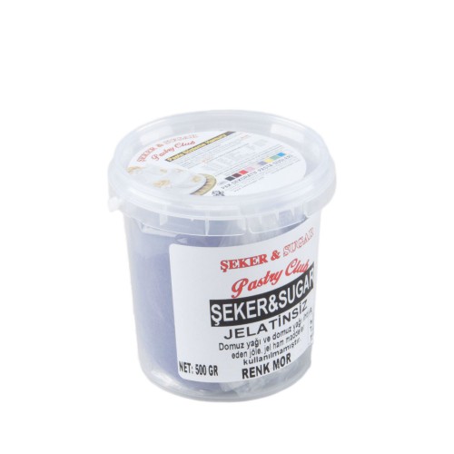 Şeker Sugar Şeker Hamuru Pasta Süsleme Hamuru 500 Gr  Mor