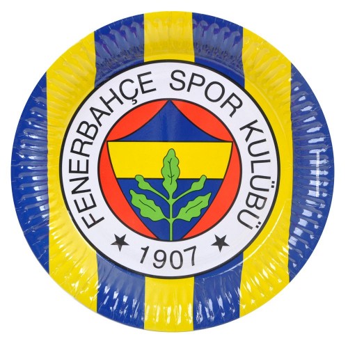 Fenerbahçe Temalı Taraftar Karton Tabak 23 Cm - 8 Adet