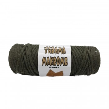 Taranabilir Makrome İpi Taranan Makrame Pamuk İpliği 5 MM 250 GR Yeşil Taranabilir Makrome İpi Taranan Makrame Pamuk İpliği 5 MM 250 GR Yeşil