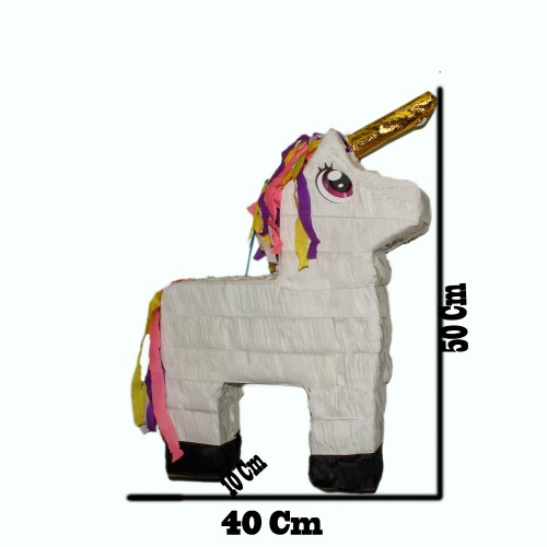 Unicorn Temalı Üç Boyutlu At Şeklinde Pinyata Sopalı