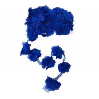 Lazer Kesim Tülden Çiçek - Şifon Çiçek - 10 Metre Lacivert Lazer Kesim Tülden Çiçek - Şifon Çiçek - 10 Metre Lacivert
