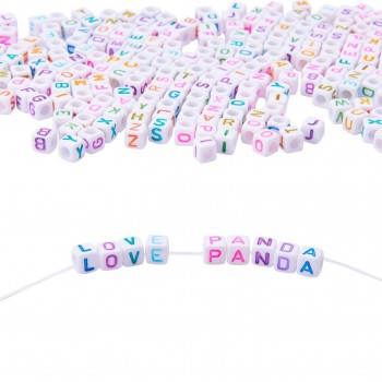 Akrilik Küp Harfler Rengarenk Bilezik Ve Kolyeler İçin Harf 100GR Akrilik Küp Harfler Rengarenk Bilezik Ve Kolyeler İçin Harf 100GR