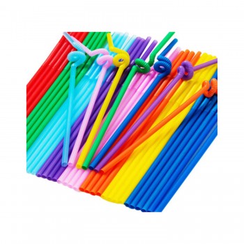 Pipet Artistik Straws 6 MM Plastik Karışık Renkli - 50 Adet Pipet Artistik Straws 6 MM Plastik Karışık Renkli - 50 Adet