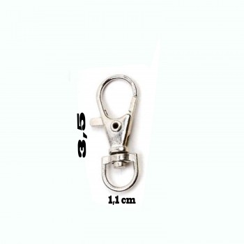 Anahtarlık Klipsi Istakoz Döner Klips Kanca 3.5 CM - 25 Adet Gümüş Anahtarlık Klipsi Istakoz Döner Klips Kanca 3.5 CM - 25 Adet Gümüş