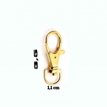 Anahtarlık Klipsi Istakoz Döner Klips Kanca 3.5 CM - 25 Adet Altın Anahtarlık Klipsi Istakoz Döner Klips Kanca 3.5 CM - 25 Adet Altın