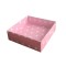 Asetat Kapaklı Karton Kutu 12X12X3 - 50 Adet  Puantiyeli Pembe