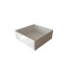 Asetat Kapaklı Karton Kutu 12X12X3 - 50 Adet  Beyaz