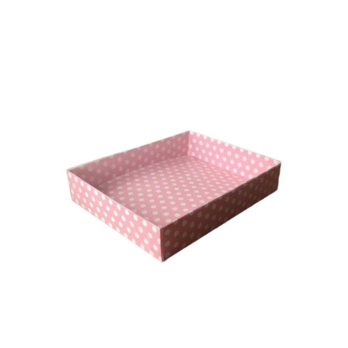 Asetat Kapaklı Karton Kutu 12X15X3 - 25 Adet  Puantiyeli Pembe