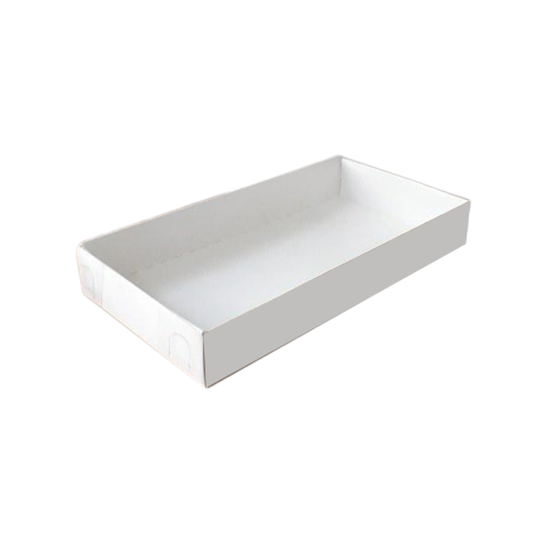 Asetat Kapaklı Karton Kutu 20X10X3 - 25 Adet  Beyaz