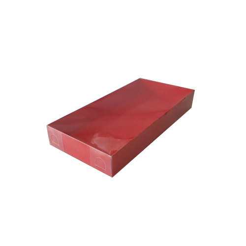 Asetat Kapaklı Karton Kutu 20X10X3 - 25 Adet  Kırmızı