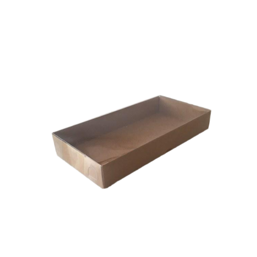 Asetat Kapaklı Karton Kutu 20X10X3 - 25 Adet  Kraft