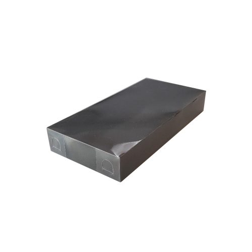 Asetat Kapaklı Karton Kutu 20X10X3 - 25 Adet  Siyah